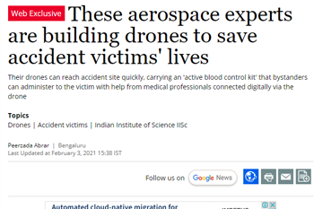 These aerospace experts are building drones to save accident victims’ iives